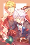 【Fate/grand order】亞瑟&梅林情人節色紙