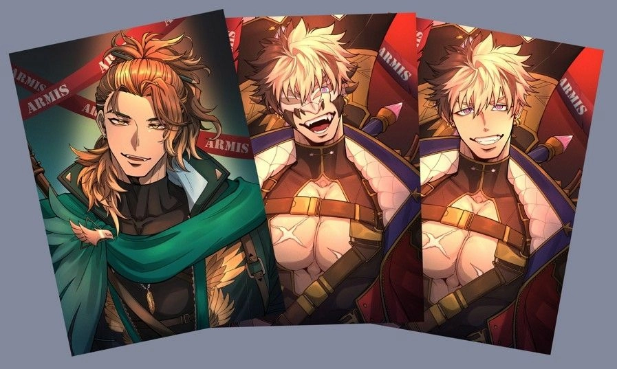 【HolostarsEN】GB、Ruze出道賀圖明信片