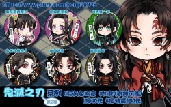 【鬼滅之刃】系列Q版角色胸章(44mm)*共6款(第2彈)追加可能