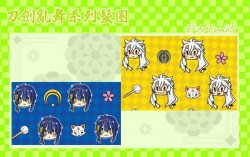 刀劍亂舞髮圈 - 三日月宗近 & 小狐丸