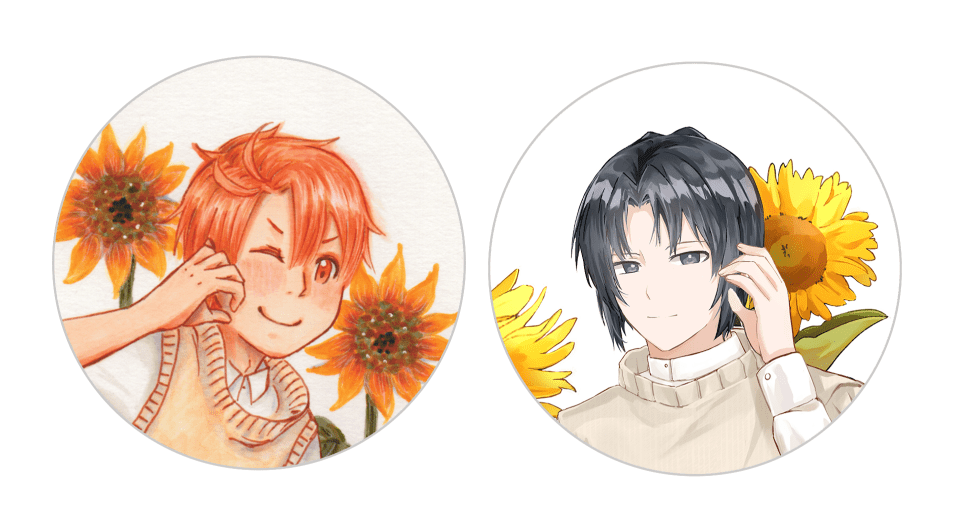 【IDOLiSH7偶像星願】布榖町限定無料徽章紙-和泉兄弟