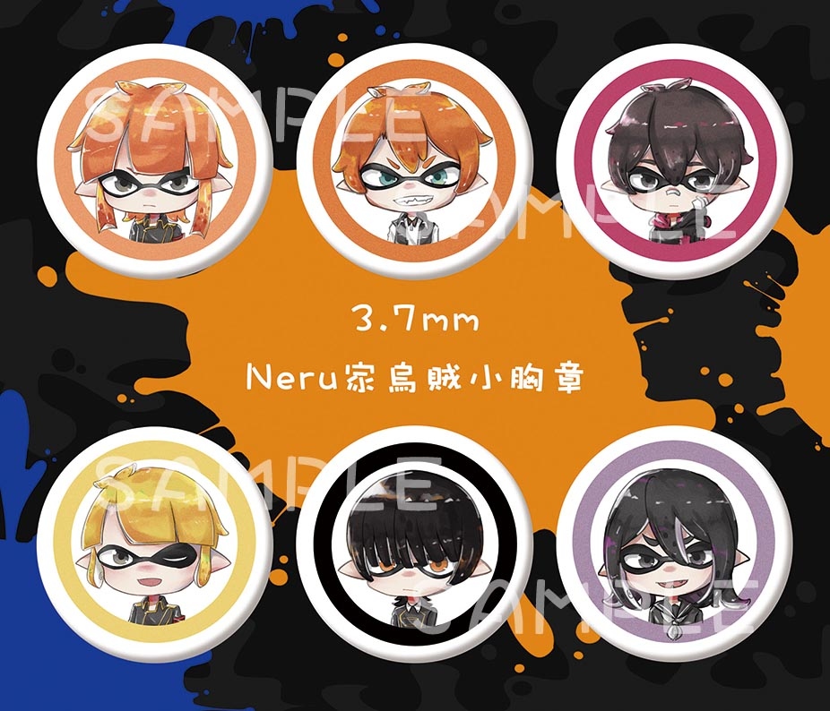 【Neru家】烏賊化小胸章