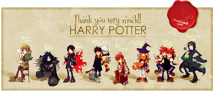 Harry Potter復刻明信片組