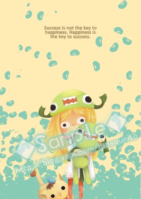 魚子抱抱明信片