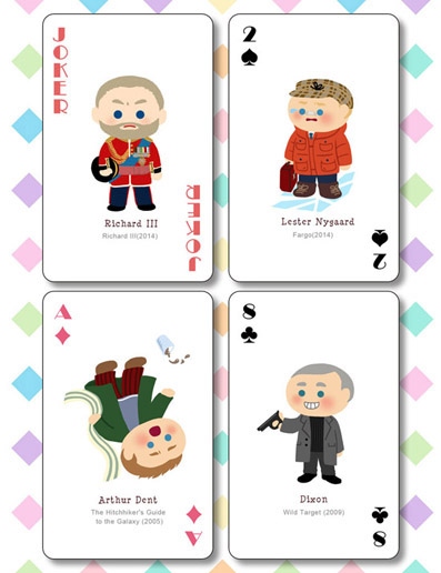 【神夏潮爺】Martin Freeman Q版角色撲克牌—