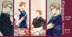 Kingsman postcard/Harry&Eggsy