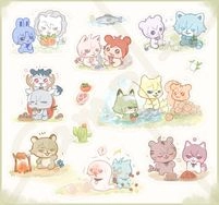 娜娜小動物貼紙