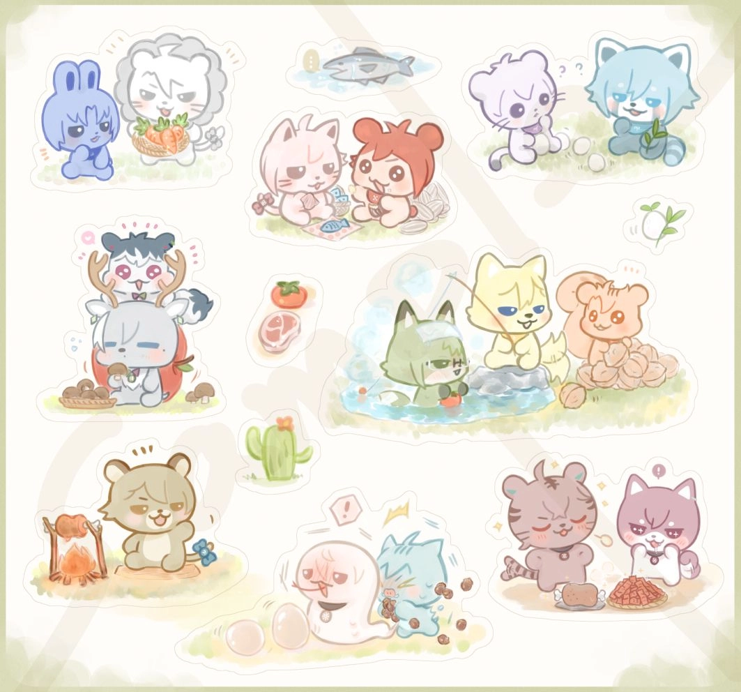 娜娜小動物貼紙