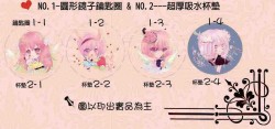 雞排公主&王子同人系列--紀念吸水杯墊
