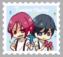 [無料] 遙&凛郵票貼紙