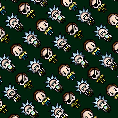Rick and Morty│像素吊飾│無料