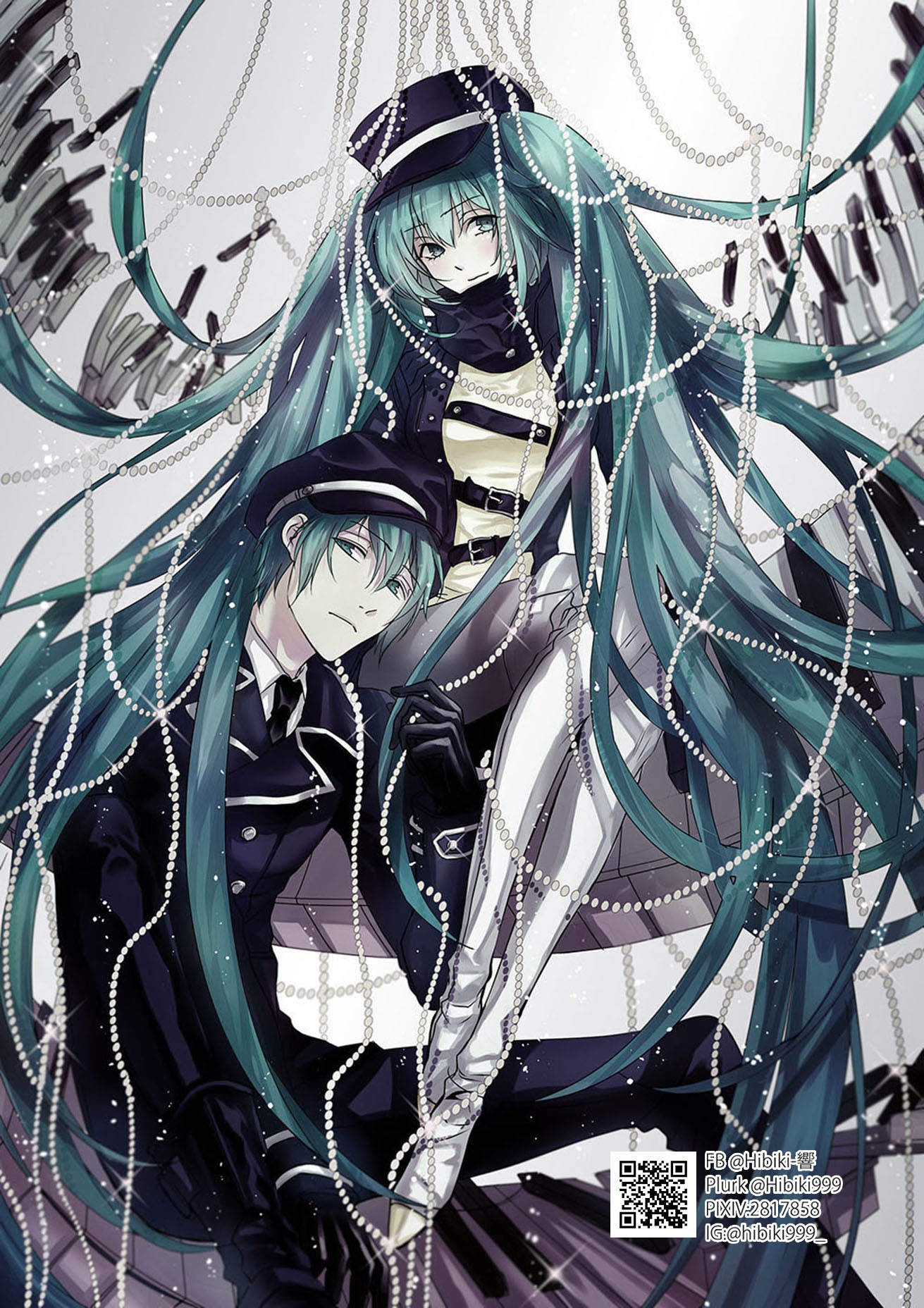 VOCALOID明信片(mikuXmikuo)