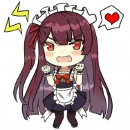 WA2000女僕透明壓克力吊飾(雙面同圖)
