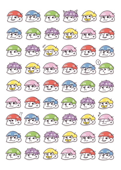 【おそ松】月曆型手帳(附贈貼紙)