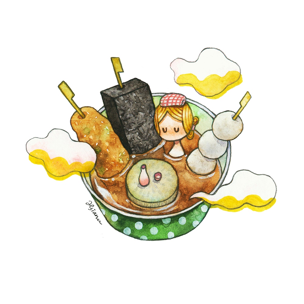 關東煮明信片