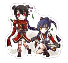 LoveLive壓克力吊飾－妮可＆海未（忍者覺醒）