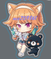 虛擬主播hololive Vtuber EN英語組-同人二創掛件鑰匙扣&角色Q雙面壓克力吊飾鑰匙圈(動物篇)