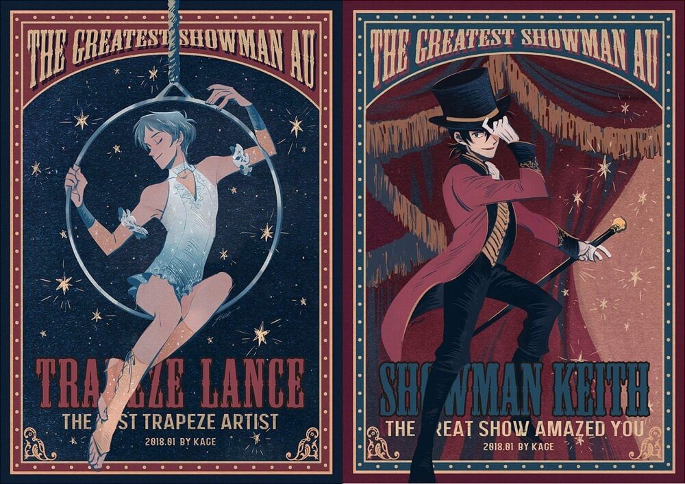 [The Greatest Showman AU]  Klance Posters