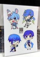 KAITO 原創造型貼紙::透明白墨