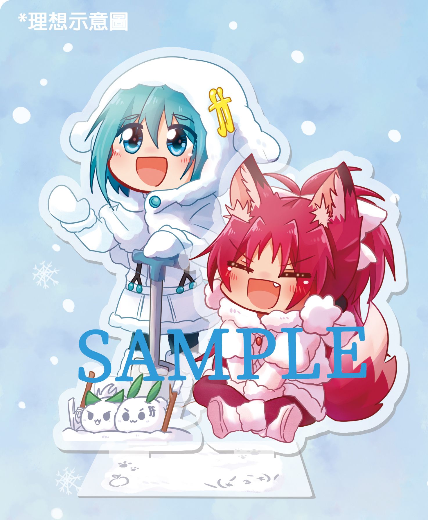 魔法少女小圓-杏子&沙耶香 小雪衣自組板立牌