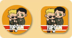 TOP GUN 冰獨軟軟胸章（方形）