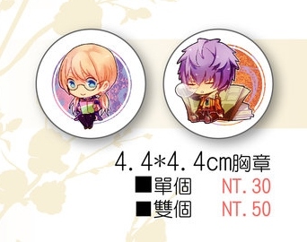 S.I.K.角色4.4*4.4cm胸章