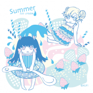 IB 夏天就是要吃冰淇淋 杯墊