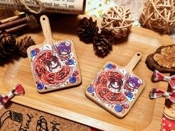 【妖怪學校的菜鳥老師】 隊學隊-鬆餅出爐木片餐盤夾