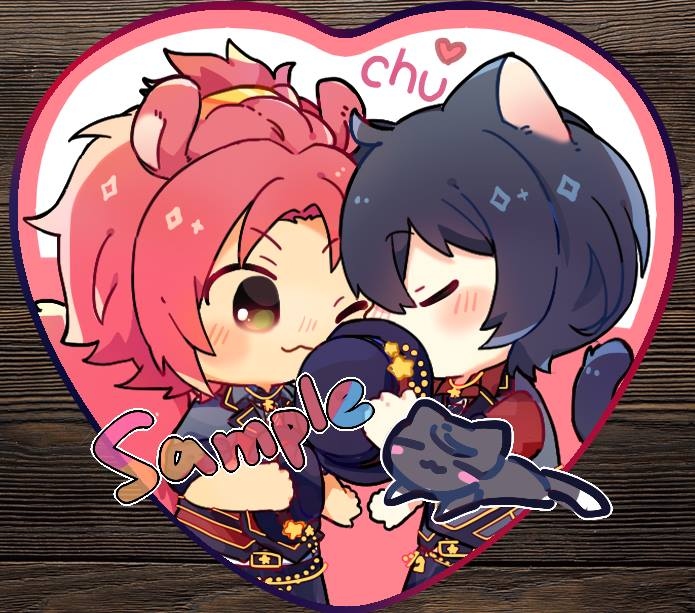 宵宴幼馴染愛心胸章+貼紙