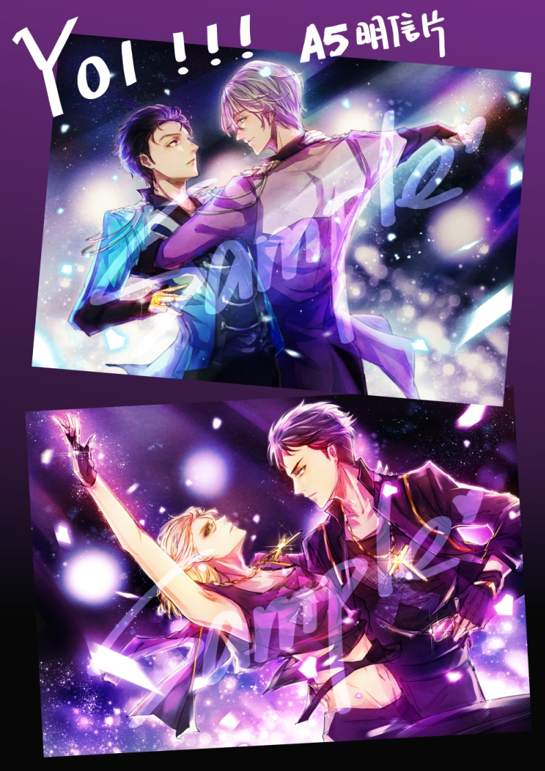 【YURI!!!ON ICE】 勇維VS奧尤 雙滑明信片收藏卡
