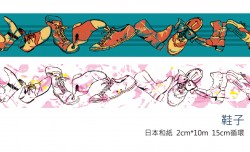 鞋子紙膠帶