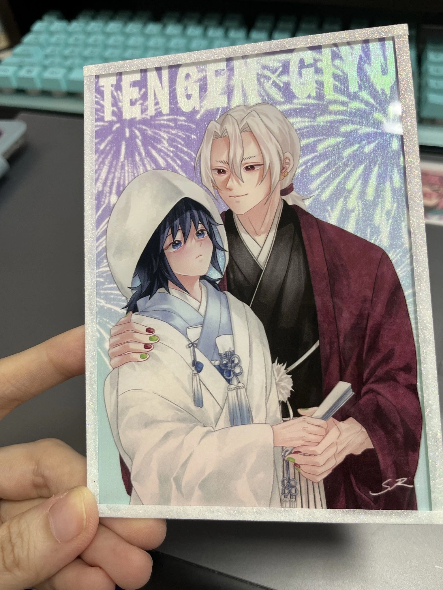 宇義結婚雙閃壓克力色紙