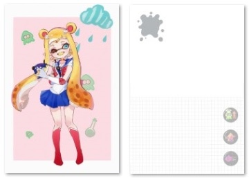 漆彈大作戰X美少女戰士 雙面明信片