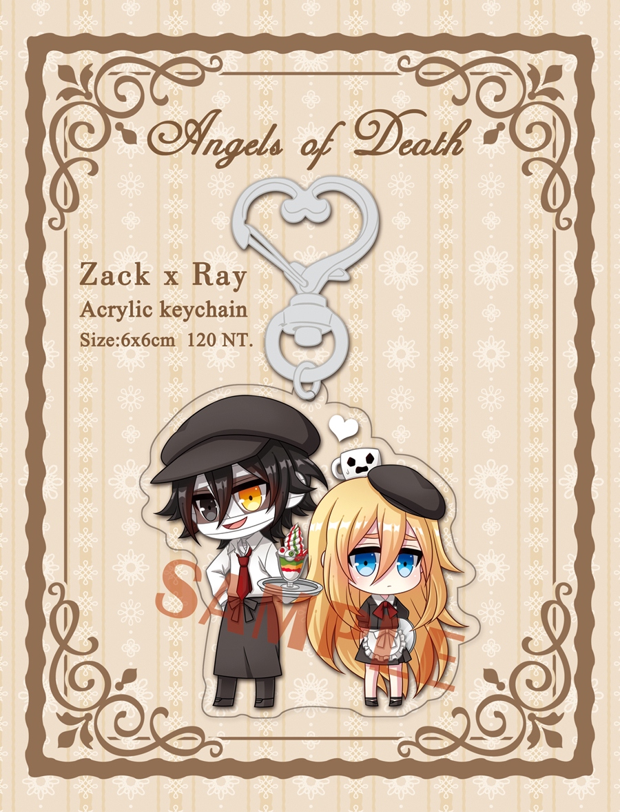 【殺戮的天使】Zack&amp;Ray咖啡廳pa鐳射愛心透明壓克力吊飾