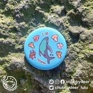 【胖鹿鹿】I❤️TAIWAN 大翅鯨與鹿全員58mm胸章
