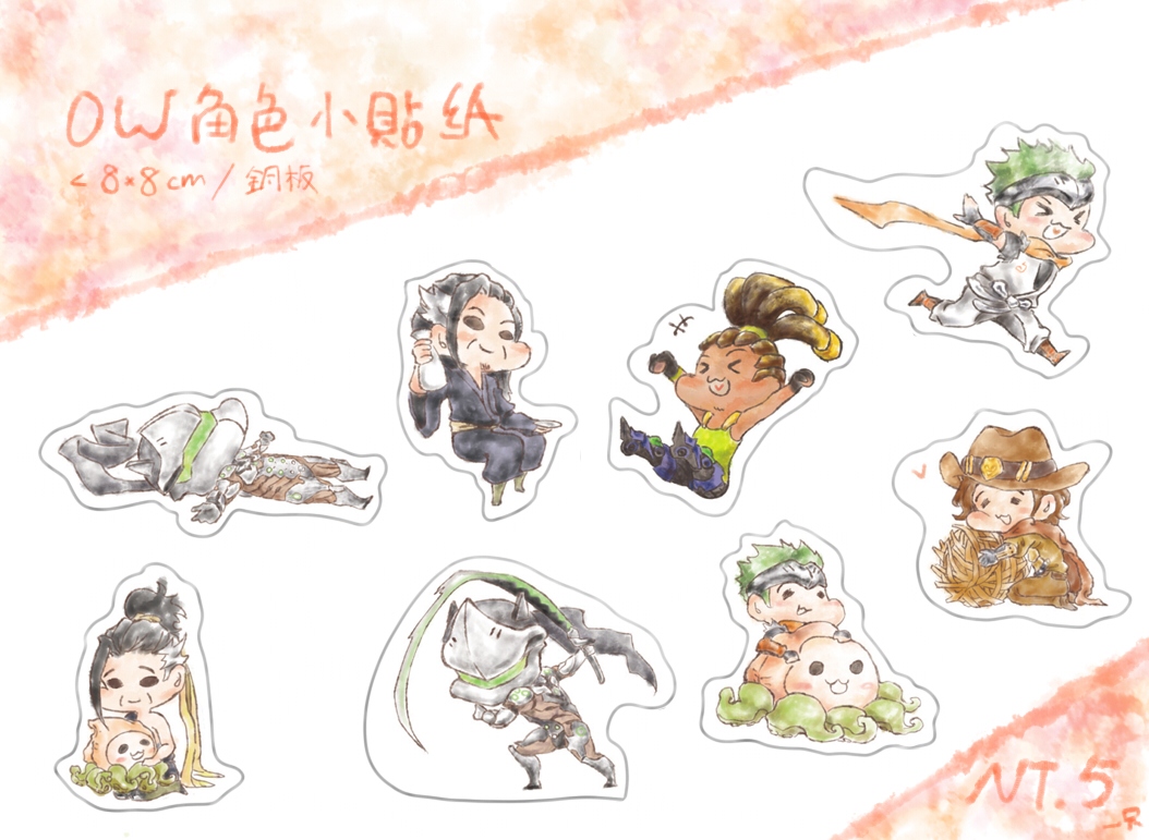 ow 人物貼紙