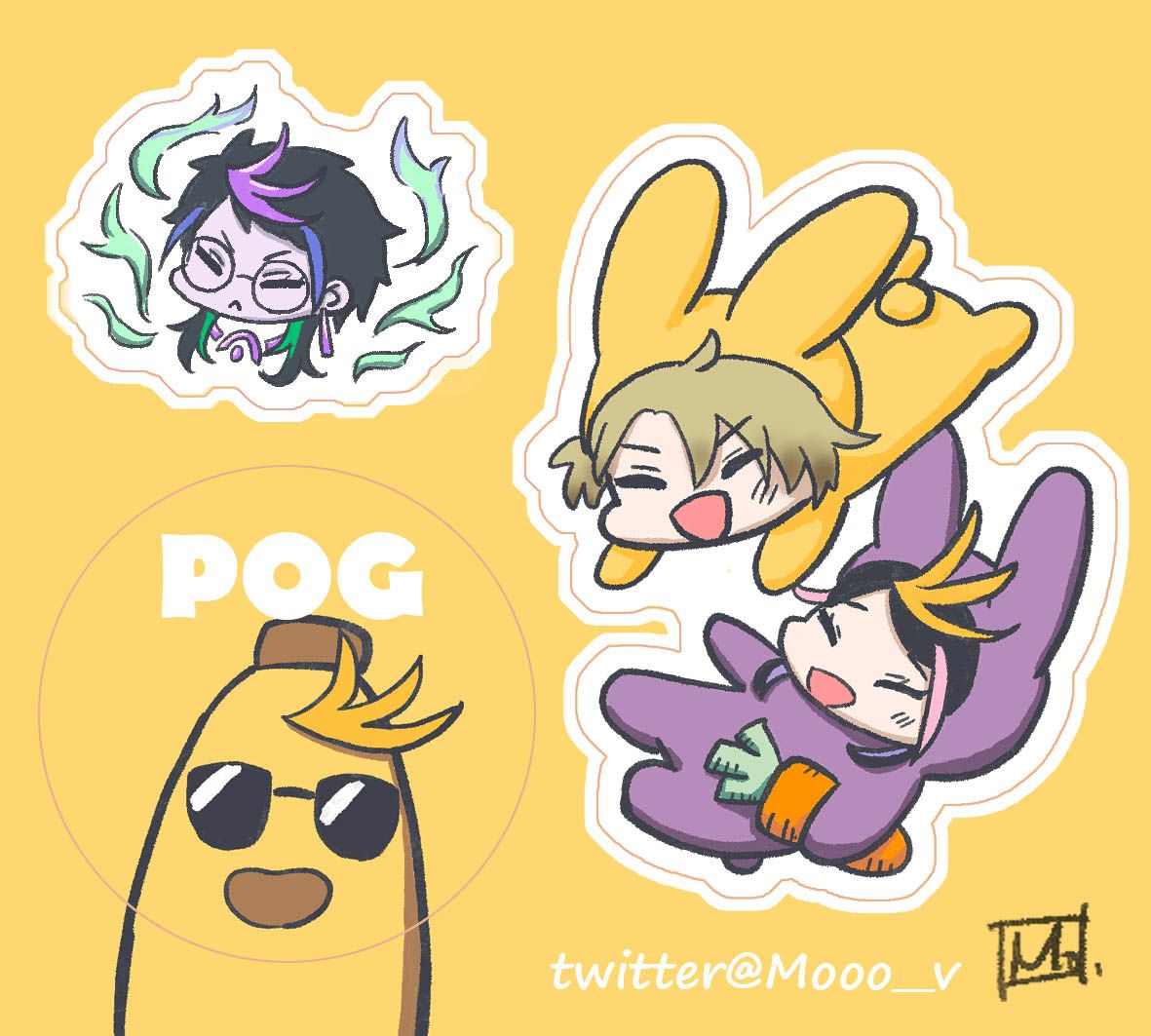 Luxiem/ POG Banana Shuca小貼紙