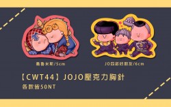 【CWT44】JOJO壓克力胸針 兩款
