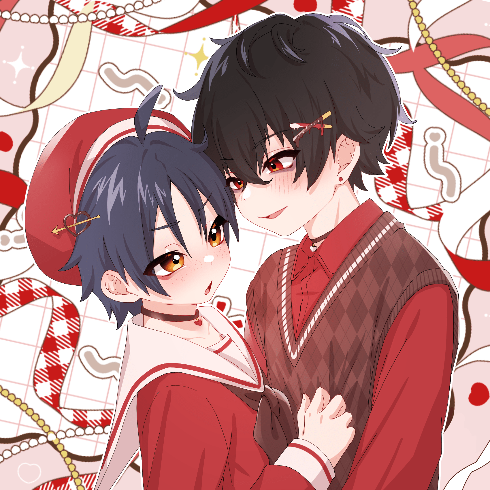 【原創】悠斗＆小幸_貝殼光透卡/金箔壓克力吊飾