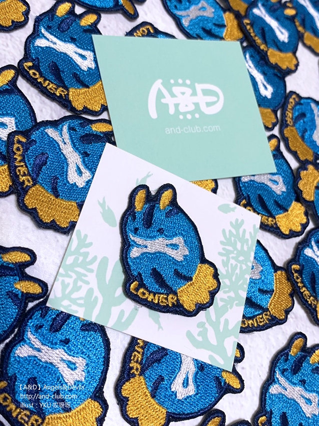 【A&amp;D社團滿額禮】【邊緣海蛞蝓】刺繡熨燙貼