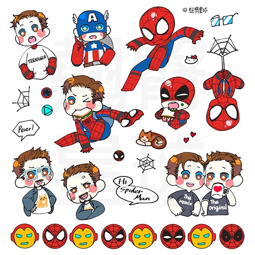 [印調中] HI Spider-Man 貼紙