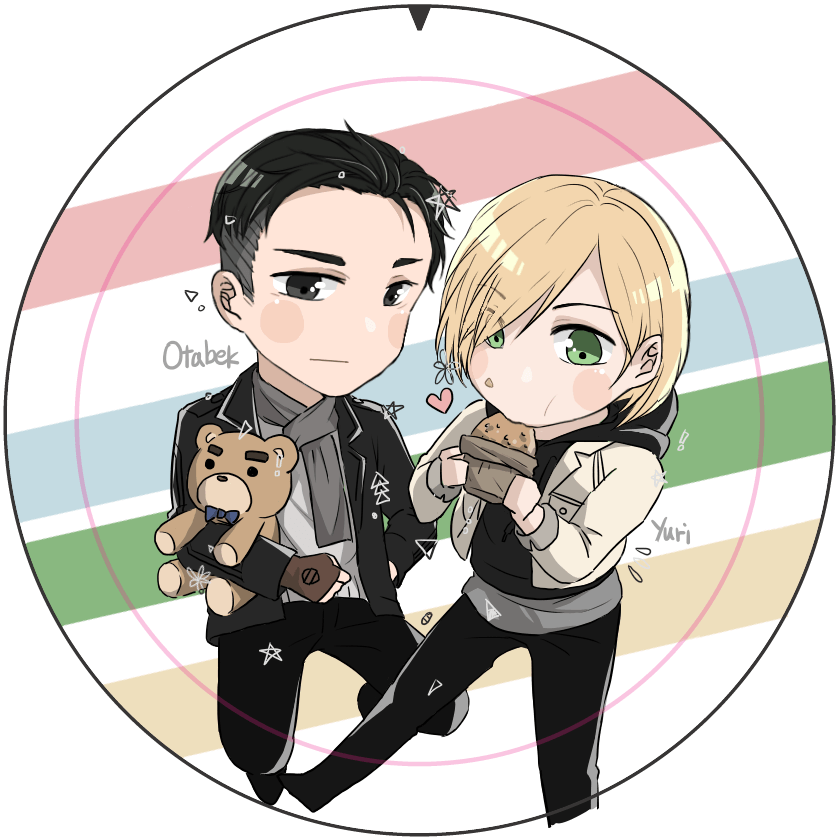【ユーリ!!!on ICE】5.8mm徽章(奧+尤/承+披)