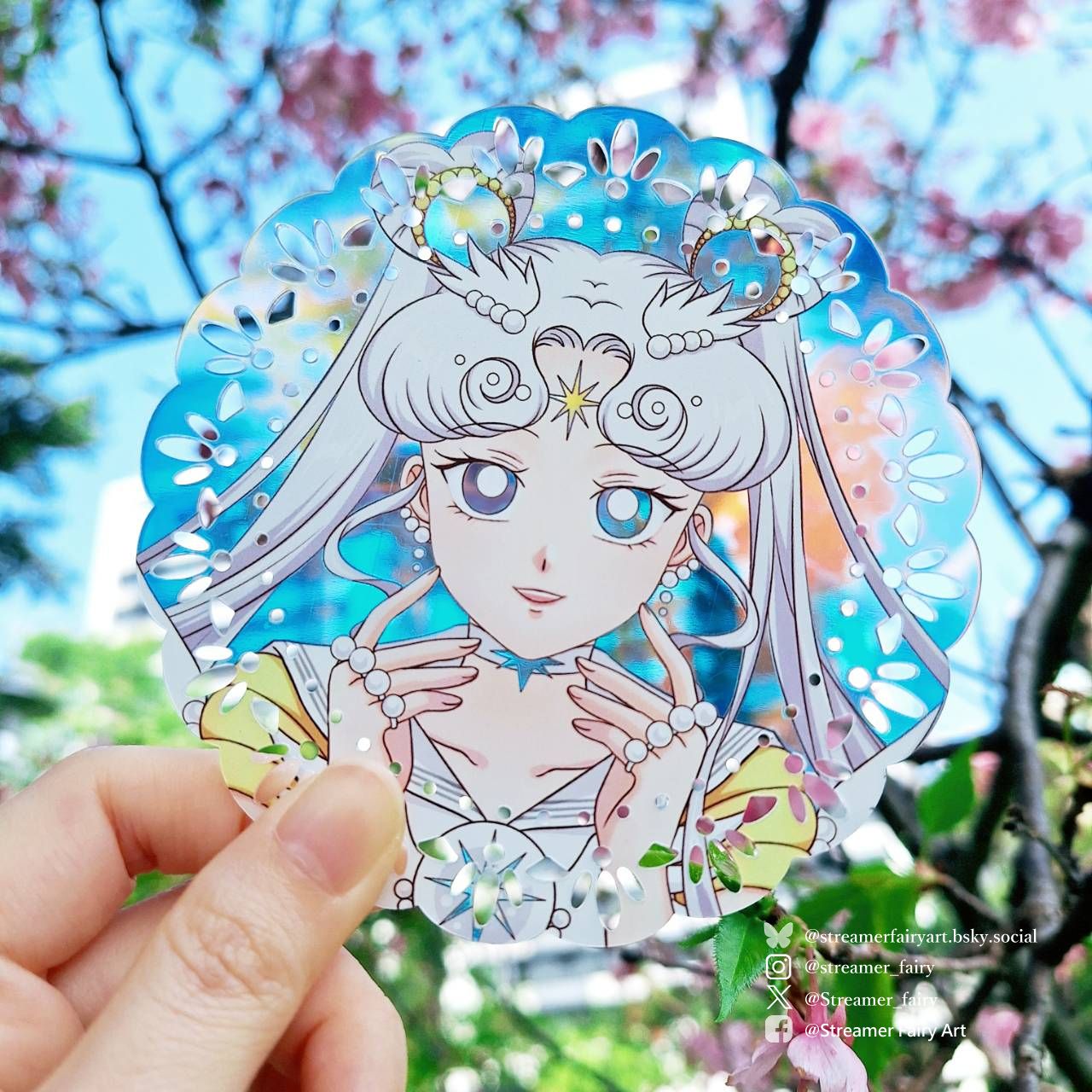 美少女戰士 水手宇宙 壓克力雷射閃卡