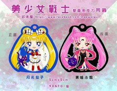 美少女戰士 月光仙子&黑暗小姐雙面壓克力吊飾