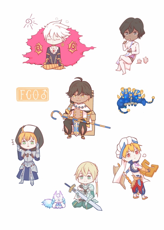FGO♂角色刀模貼紙