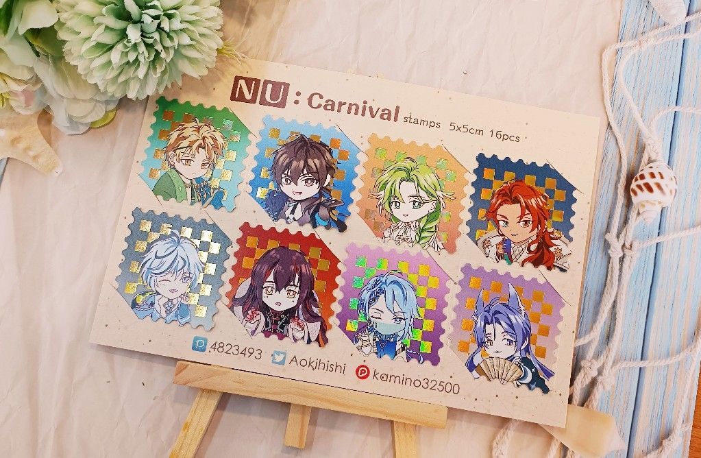 新世界狂歡 燙金郵票套組