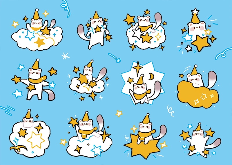 【新世界狂歡】托帕星星貼紙
