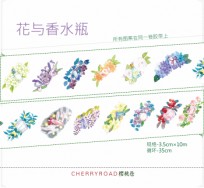 《花與香水瓶》和紙膠帶