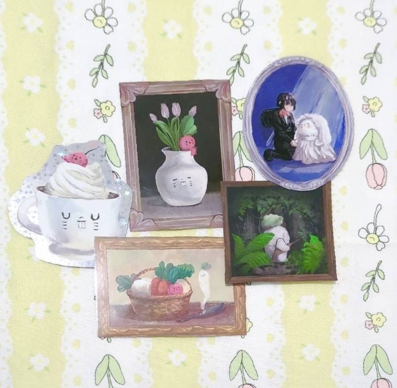 蘿蔔仔藝術品貼紙