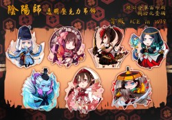 【陰陽師】四大陰陽師 式神透明壓克力吊飾 荒川之主.姑獲鳥.桃花妖